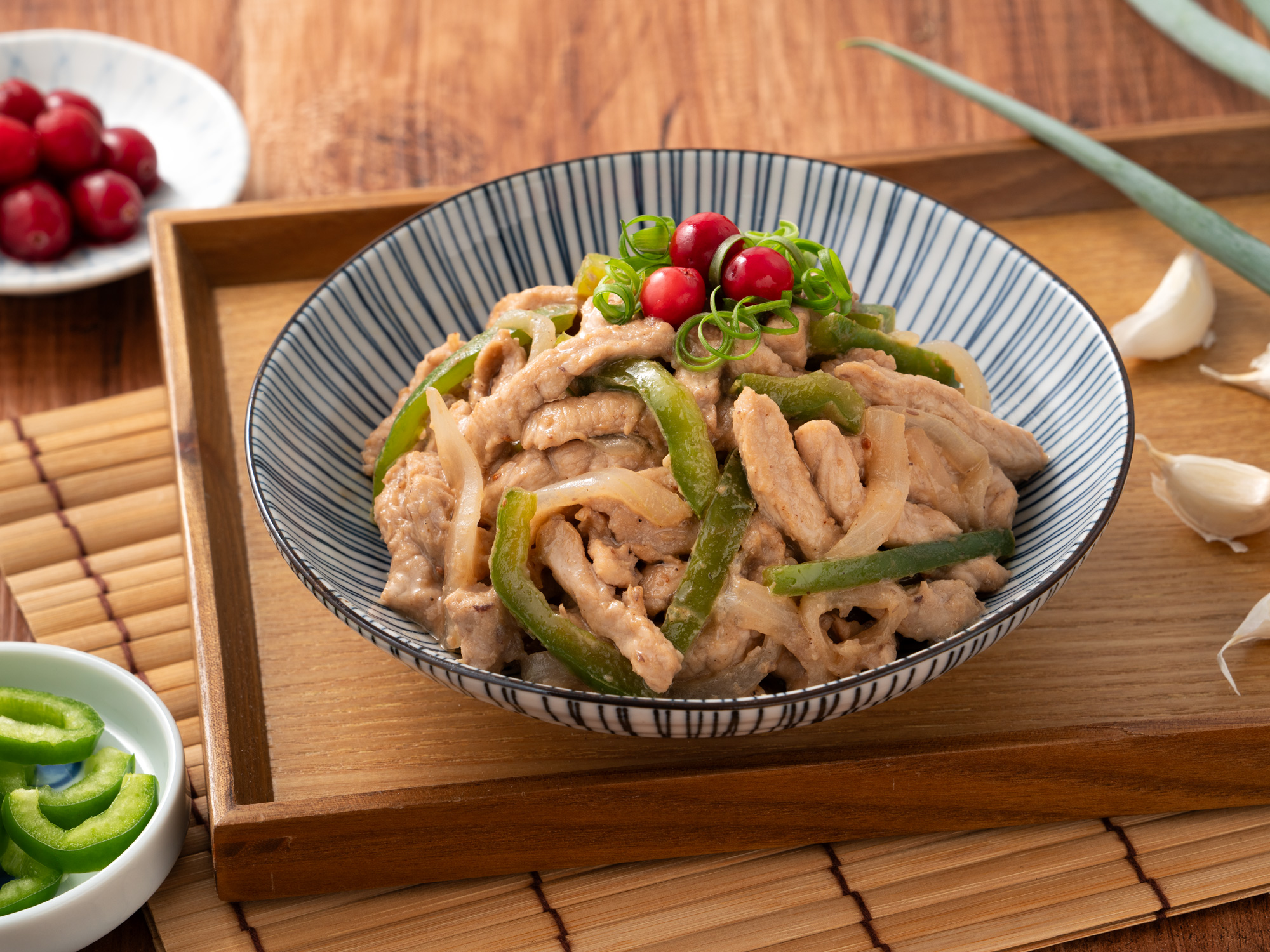 蠔醬蔓越莓炒里肌