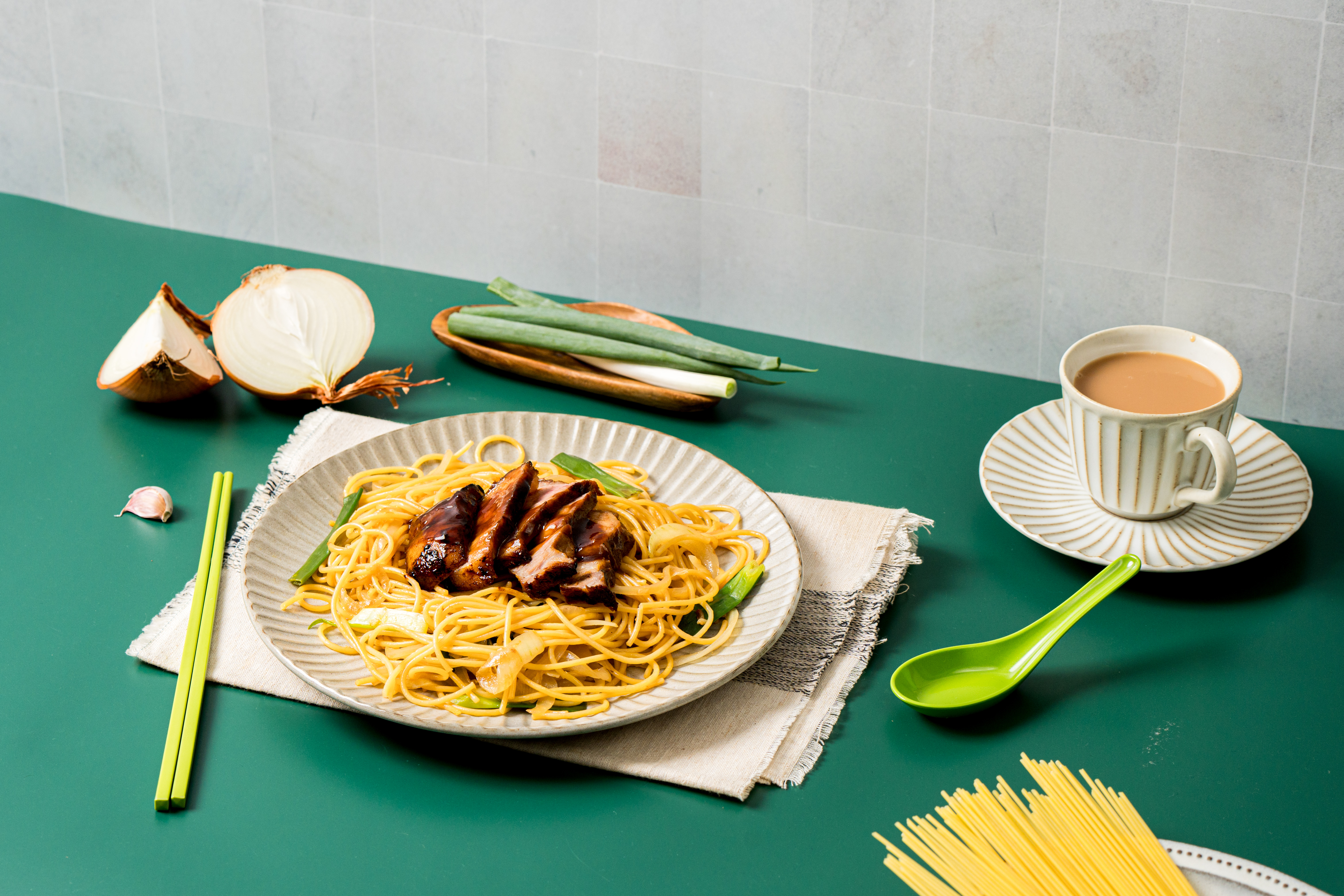 港式乾炒叉燒意粉