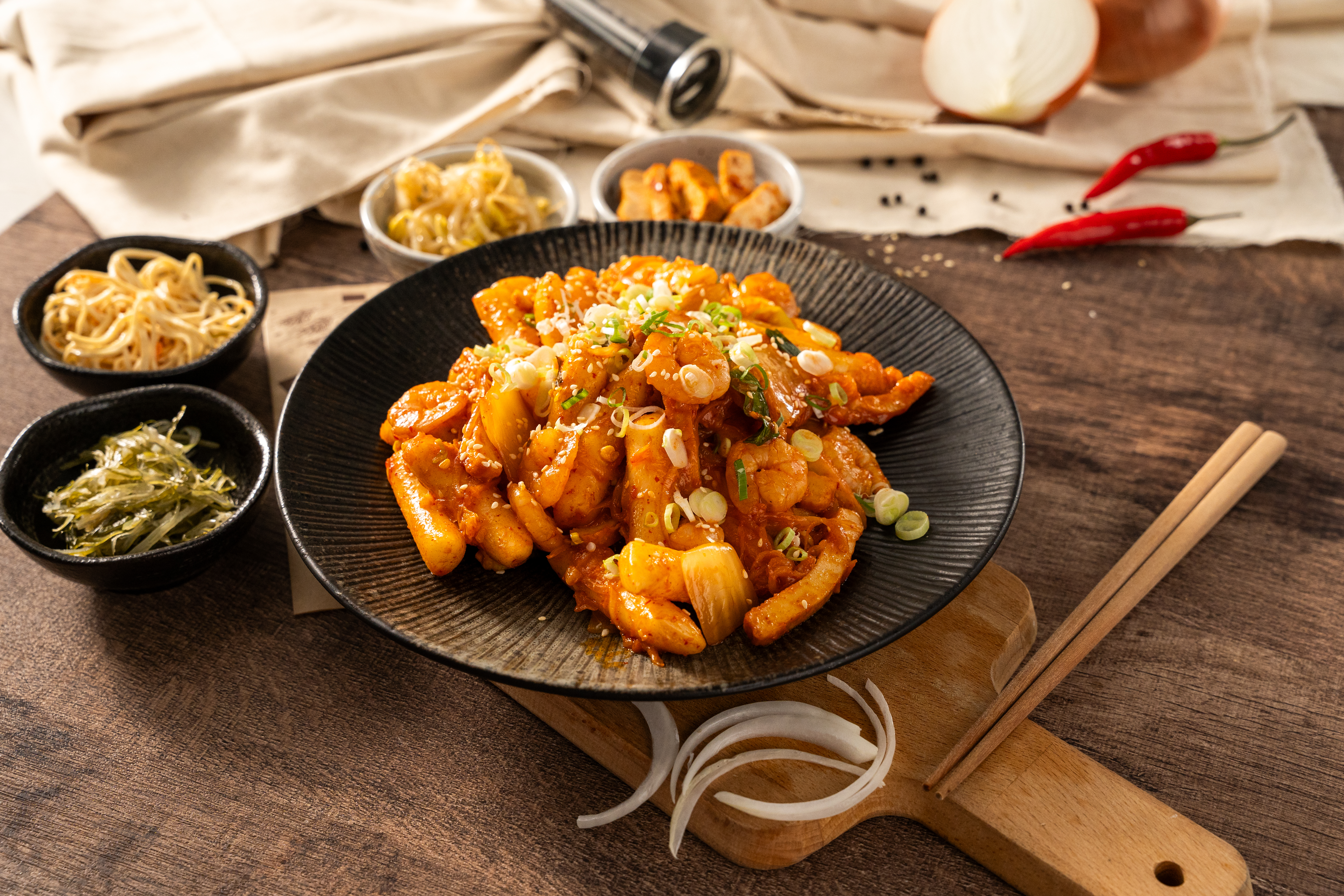 韓式泡菜大蝦炒年糕 