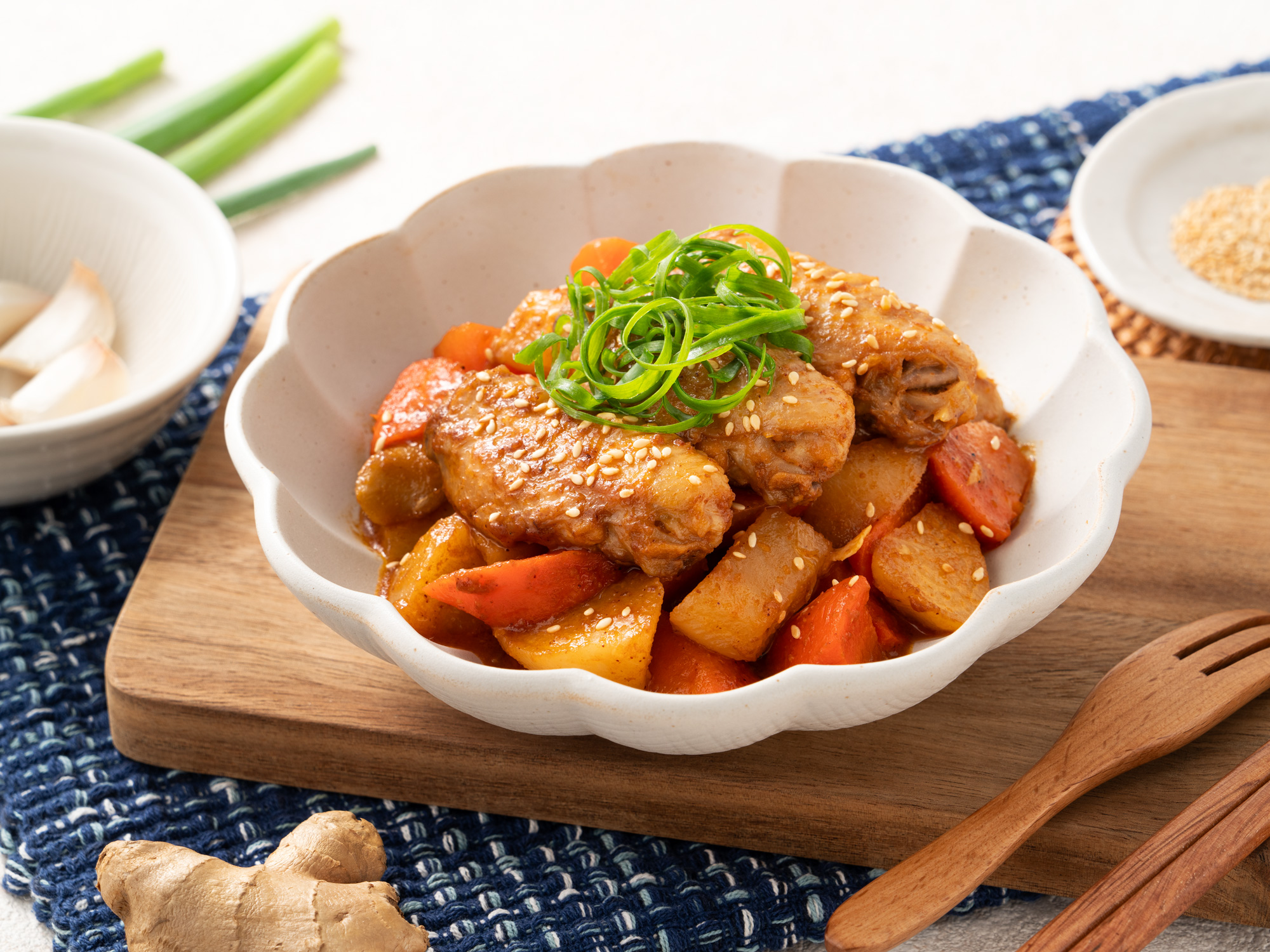 沙嗲蘿蔔燒雞翅