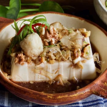 香蔥核桃冷豆腐