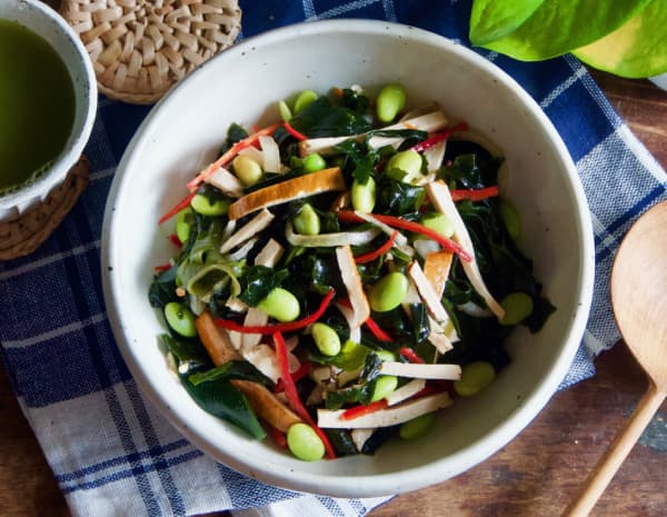 涼拌干絲海帶芽