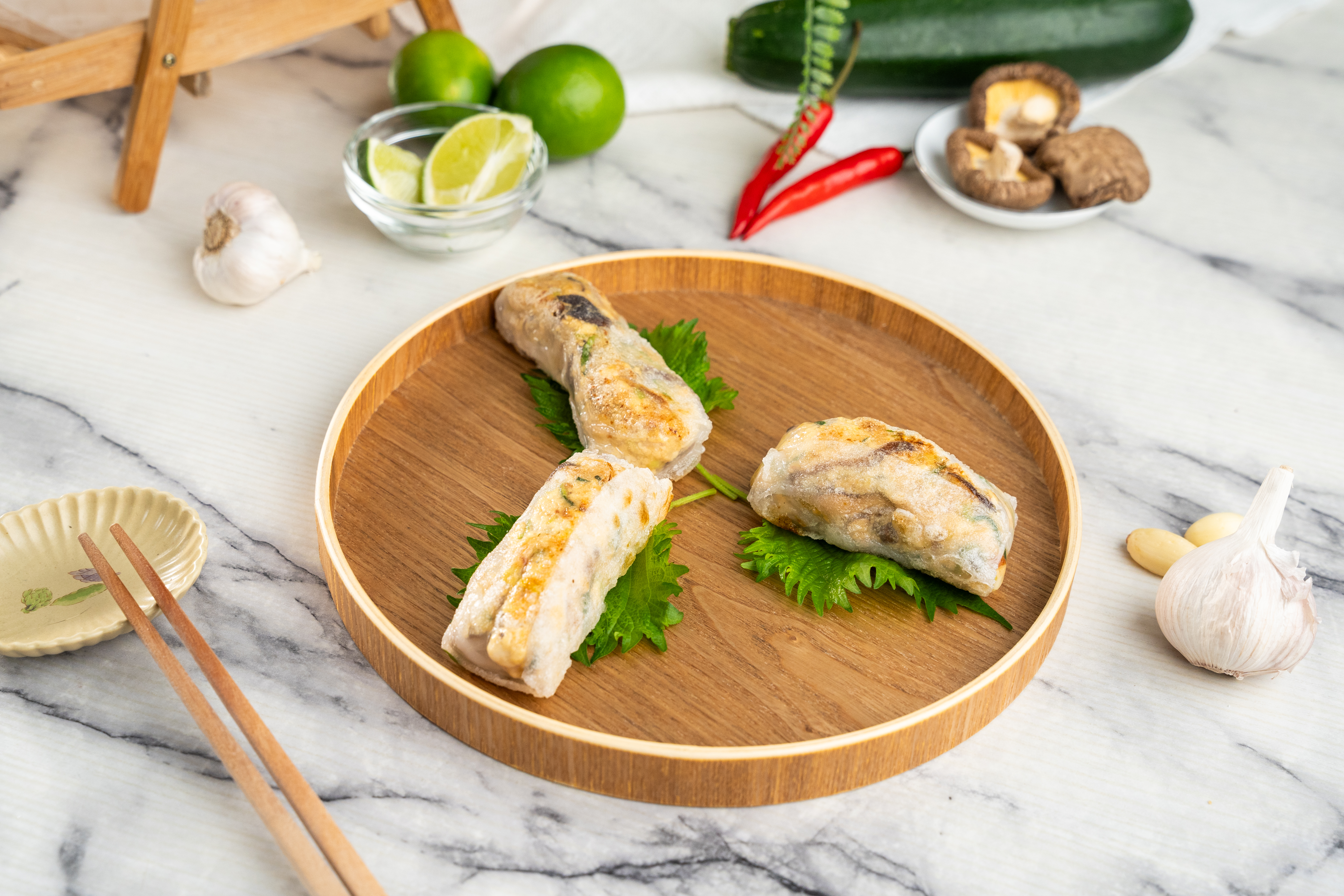 香菇豆腐櫛瓜卷