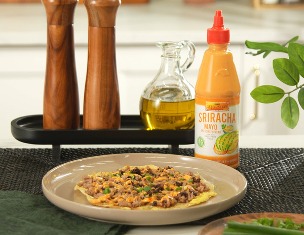 A Vietnamese Pizza recipe, or Bánh Tráng Nướng made with Lee Kum Kee sauces.