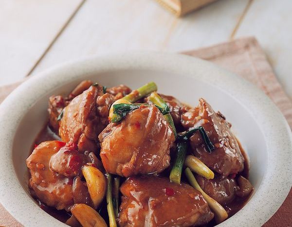 Kaki Ayam Rebus dengan Saus Tiram