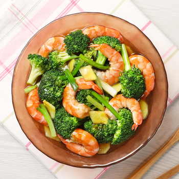 Brokoli rebus dengan Saus Tiram