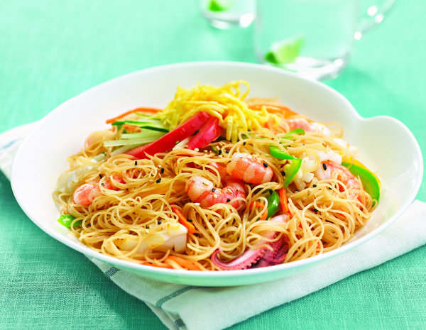 Tumis Bihun dengan Seafood