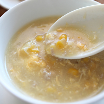 Sup Jagung dan telur