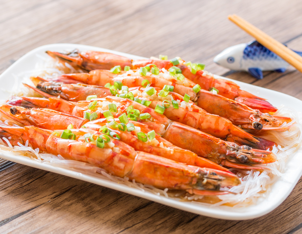 Bihun Udang Bawang Putih Rebus 