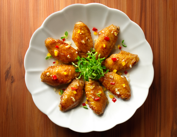 Sayap Ayam Goreng dengan Madu dan Kecap