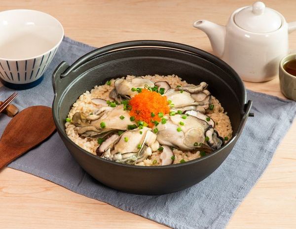 Pot nasi tiram Telur kepiting Jepang