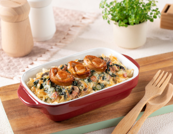 Baked Cheese and Abalone Noodles