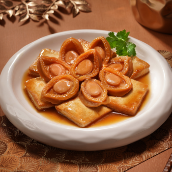 Abalone and Braised Tofu in Abalone Sauce