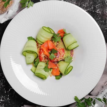 Smoked Salmon with Cucumber Salad