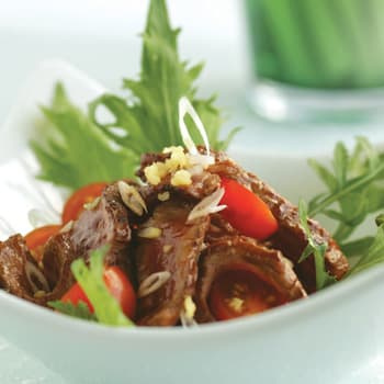 Teriyaki Beef with Cherry Tomatoes