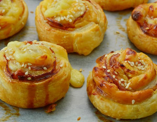Bacon and Char Siu Puffs