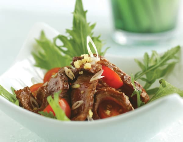Teriyaki Beef with Cherry Tomatoes
