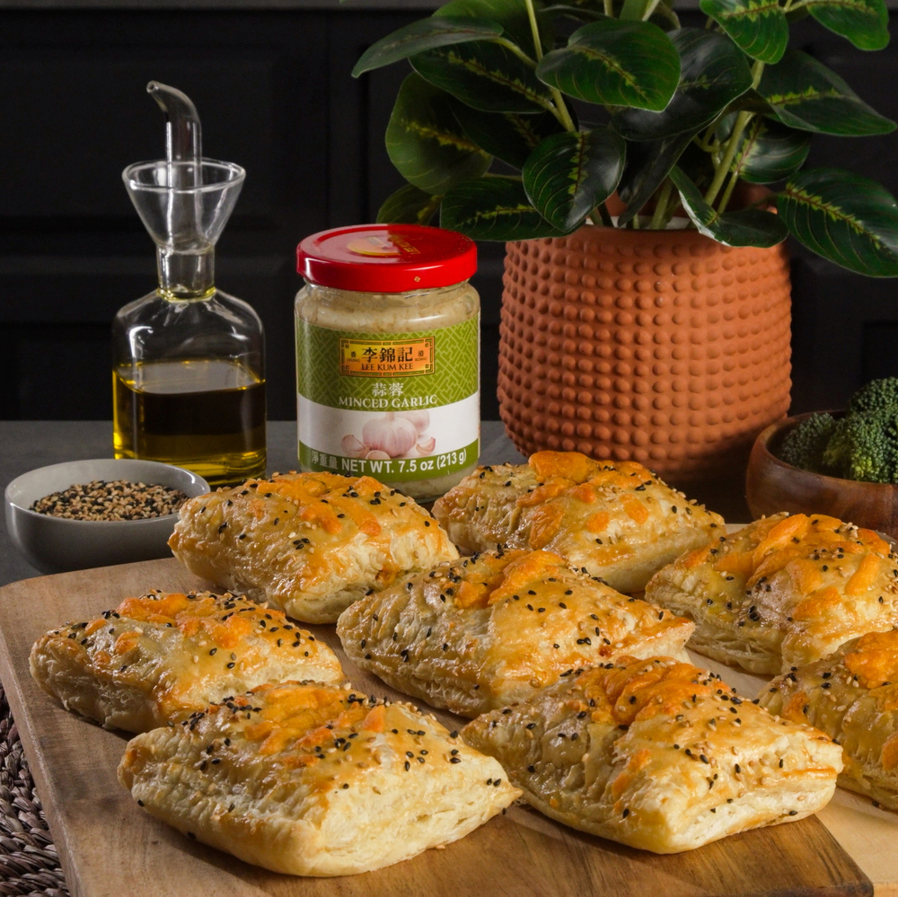 Mini Broccoli Cheddar Pockets recipe, spiced up with Lee Kum Kee Sriracha Chili Sauce