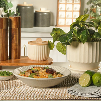 A creamy orzo recipe infused with a coconut curry recipe.