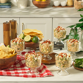 A ceviche recipe inspired by elote.