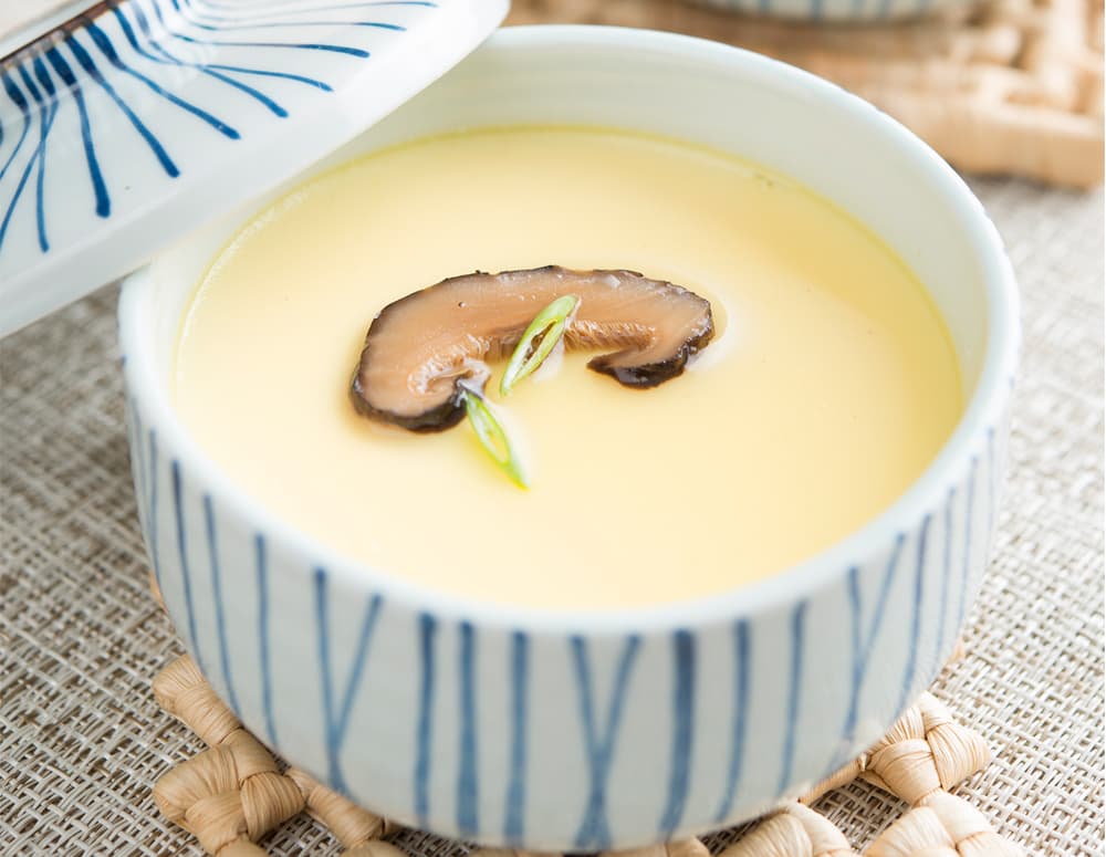 Recipe Steamed Eggs with Shiitake Mushrooms