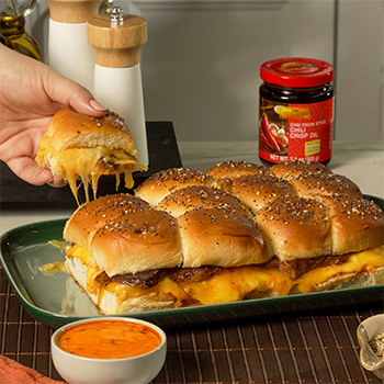 A breakfast sliders recipe packed with a Filipino style tocino recipe.