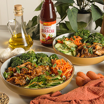 A hot honey chicken recipe with ginger over rice.