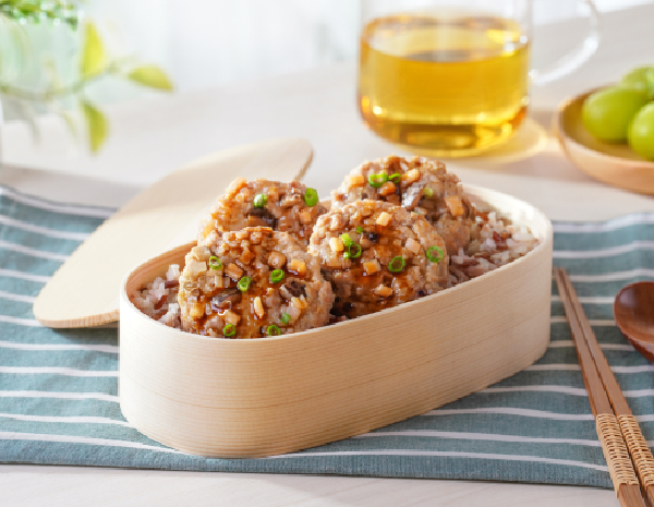 Healthy Meatloaf with Dried Squid and Mushroom_600