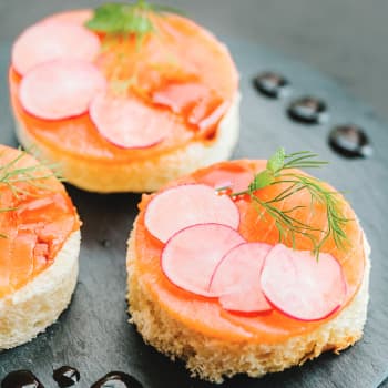 Brioche with Smoked Salmon