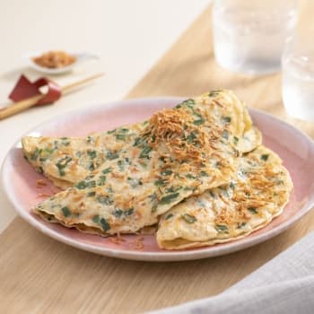 櫻花蝦菜脯葱粒煎薄罉