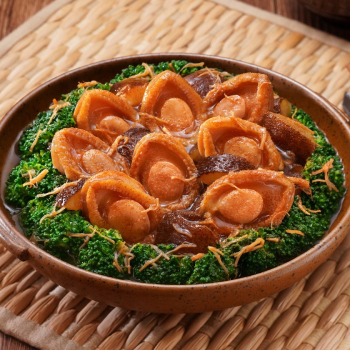 Braised Premium Abalone with Shrimp Egg and Sea Cucumber