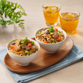 Double Mushroom and Chicken Rice