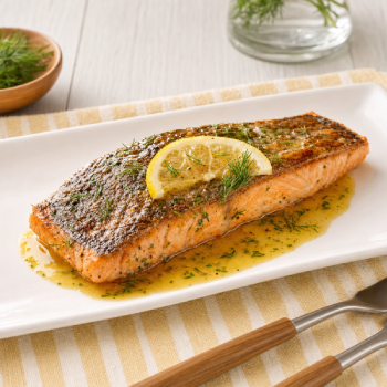 7 HK Recipe350Grilled Salmon in Lemon Sauce