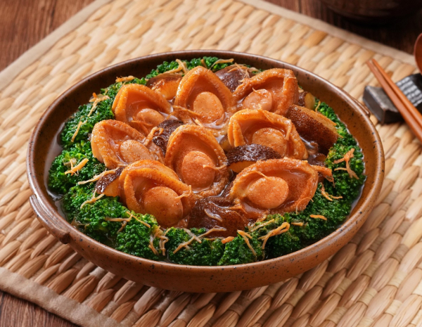 Braised Premium Abalone with Shrimp Egg and Sea Cucumber
