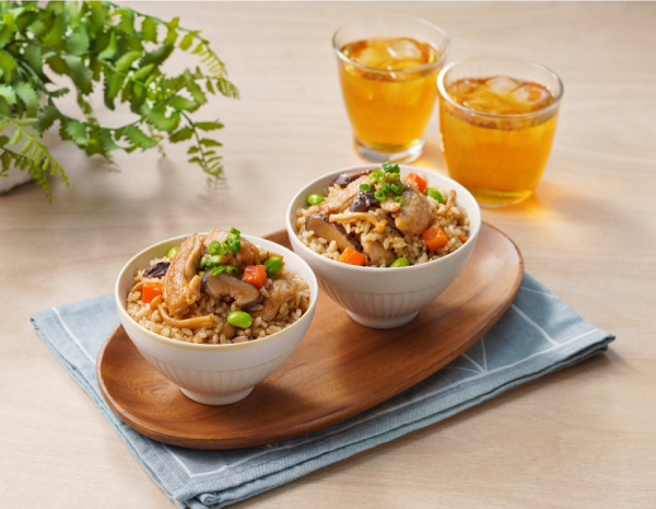 Double Mushroom and Chicken Rice