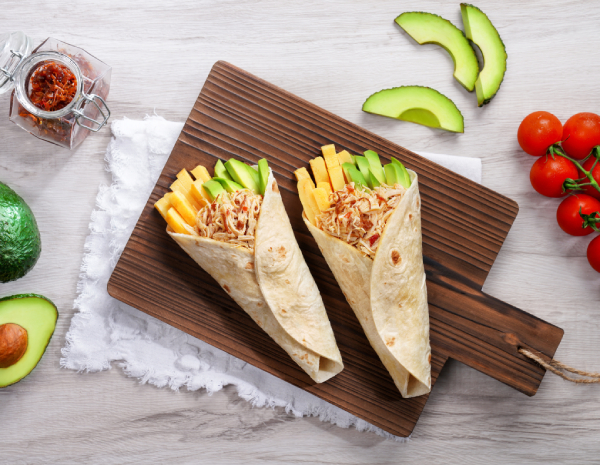 Grilled Chicken Burrito in Seafood XO Sauce