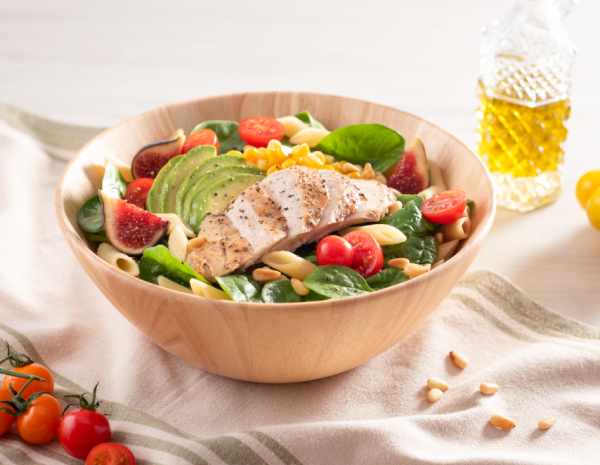 Warm Chicken Breast Salad with Honey Apple Cider Vinaigrette