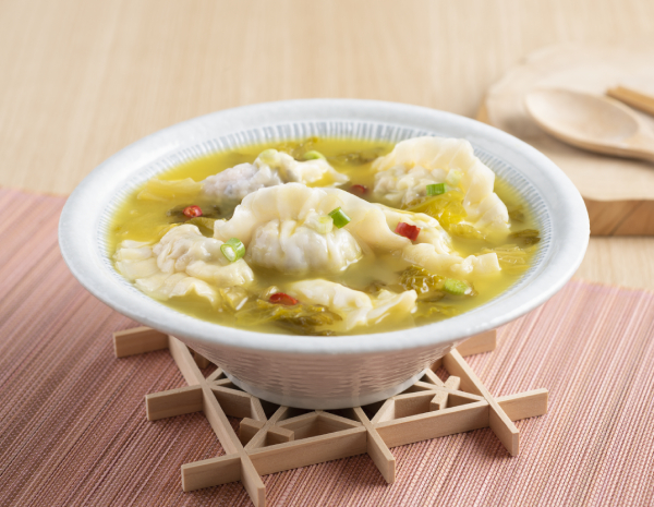 Pickled Leaf Mustard Cabbage and Pork Dumplings