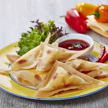 Chilli Garlic Cheese Triangles