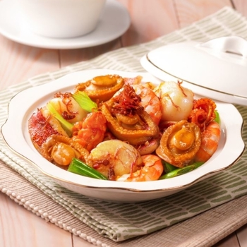 Stewed Seafood with XO Sauce