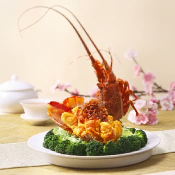 Golden Lobster Balls in XO Sauce