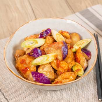 Japanese Spicy Chicken and Eggplant