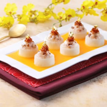 HK_recipe_350_XO 醬百花釀蘿蔔配蟹黃汁