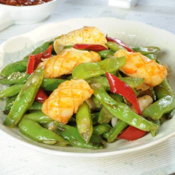 HK_recipe_350_四季豆炒鮮魷