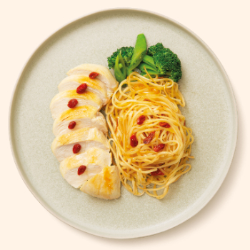 麻油蒜蓉雞胸意大利粉