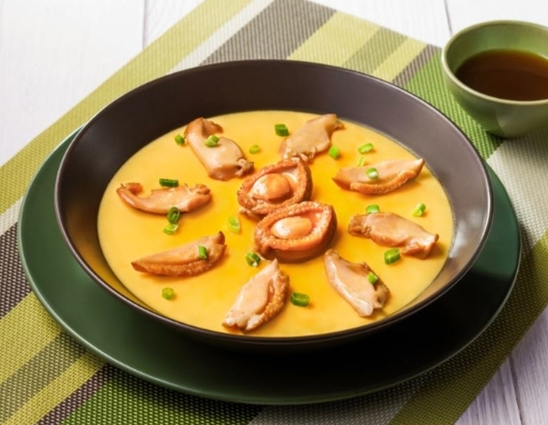 Steamed Egg Custard with Abalone