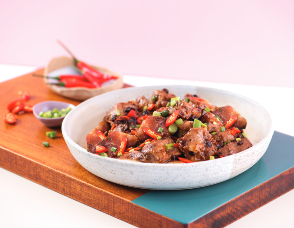 Steamed Pork Ribs with Black Bean Garlic Sauce