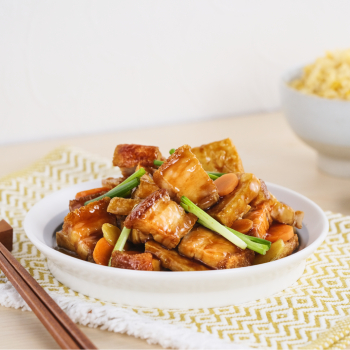 Tofu with Roast Pork