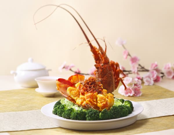 Golden Lobster Balls in XO Sauce