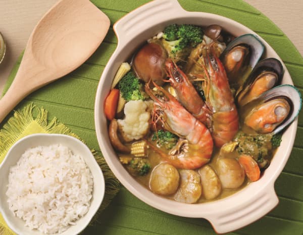 Green Curry Seafood Stew